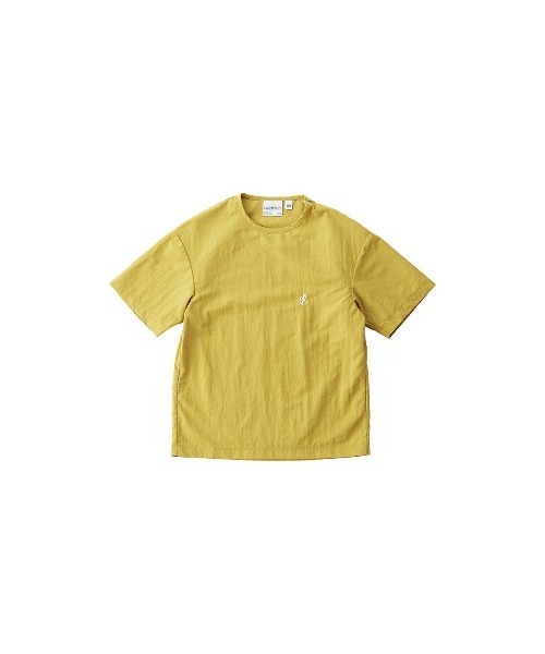 Gramicci(グラミチ)の「GRAMICCI グラミチ KIDS SHELL CAMP TEE シェルキャンプTシャツ 半袖(Tシャツ/カットソー・キッズ・サックスブルー/マスタード/グリーン系その他/テラコッタ/カラフル/ブラック/カモフラージュ/タン・100/110/120/130)」の6枚目の写真