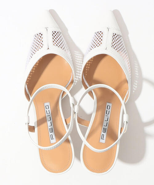 TOMORROWLAND （トゥモローランド）の「PELLICO メッシュアンクルストラップパンプス（パンプス・レディース・ホワイト・38/36/37）」の7枚目の写真