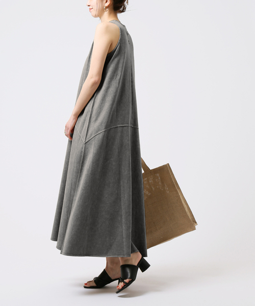 Simplicite（サンプリシテ）の「snowウォッシュアメスリワンピース（ワンピース・レディース・ブラック/ブラウン・FREE）」の9枚目の写真