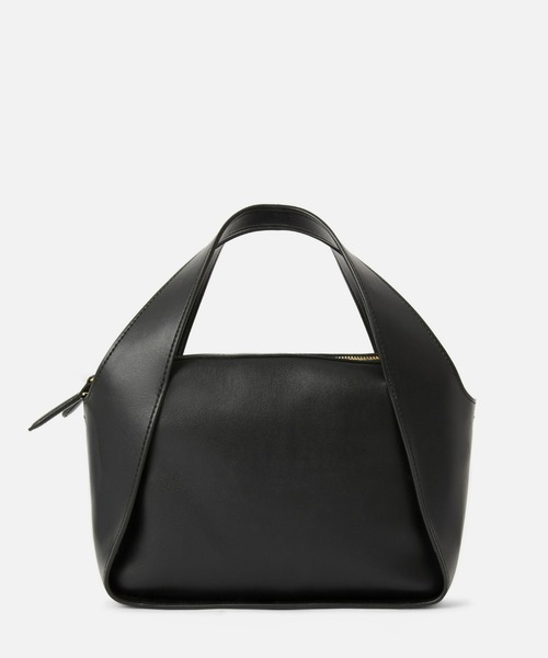 Stella McCartney ミディアムトートバッグ ブラック SS25 STELLA McCARTNEY（ステラマッカートニー）の「Stella Logo