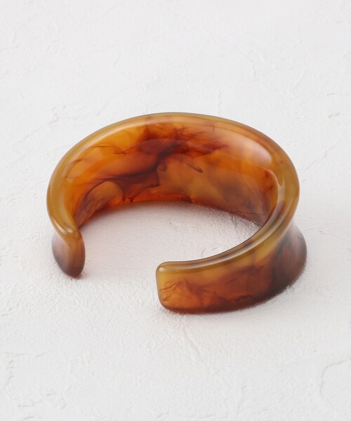 THE SHOP TK (ザ ショップ ティーケー )の「◆【Nerine】マーブルアクリルバングル(ブレスレット・レディース・キャメル/アイボリー/ブラウン系その他・00)」の5枚目の写真