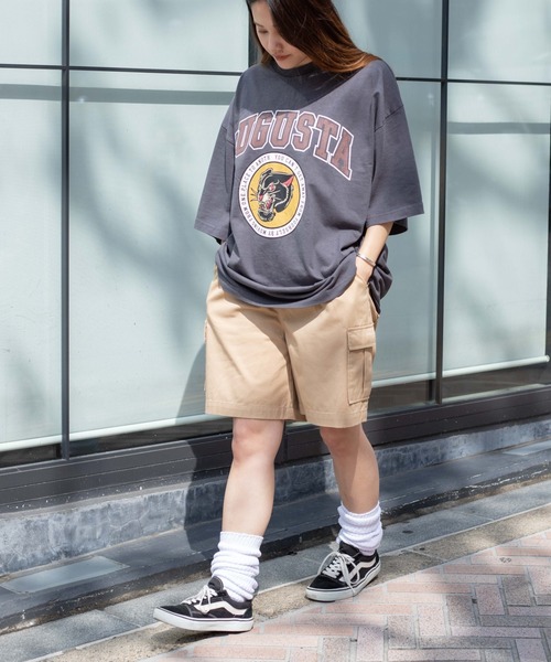 WEGO（ウィゴー）の「WEGO/ヘビーウエイト ピグメントロゴBIGT（Tシャツ/カットソー・メンズ・スミクロ/ブラック系その他/ブルー/カーキ・LARGE/MEDIUM）」の15枚目の写真