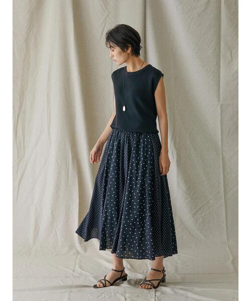 AMERICAN HOLIC（アメリカンホリック）の「切り替えフレアイレヘムスカート（スカート・レディース・ドット/ストライプ・L/M）」の11枚目の写真