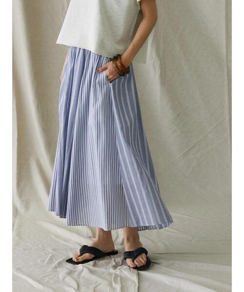 AMERICAN HOLIC（アメリカンホリック）の「切り替えフレアイレヘムスカート（スカート・レディース・ドット/ストライプ・L/M）」の13枚目の写真