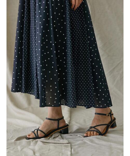 AMERICAN HOLIC（アメリカンホリック）の「切り替えフレアイレヘムスカート（スカート・レディース・ドット/ストライプ・L/M）」の22枚目の写真