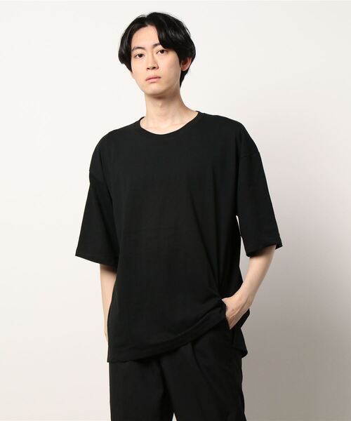 TRUSS(トラス)の「TRUSS /CROSS&STITCH / オープンエンド マックスウェイト メンズオーバーTシャツ / OE1401(Tシャツ/カットソー・メンズ・ブラック/ベージュ/カーキ/ホワイト・LARGE/MEDIUM/X-LARGE)」の3枚目の写真