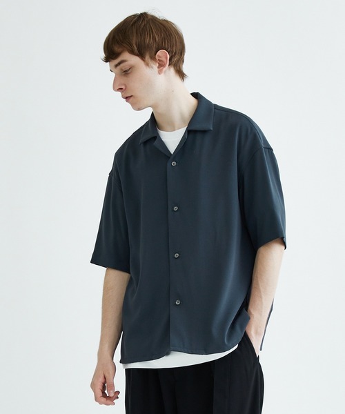 city(シティ)の「OPEN COLLAR SHIRTS(シャツ/ブラウス・メンズ・ライトグレー/ダークグレー/ブラック/ダークグリーン/インディゴブルー・1/2/3)」の4枚目の写真