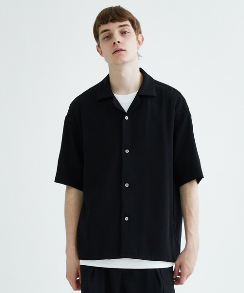 city(シティ)の「OPEN COLLAR SHIRTS(シャツ/ブラウス・メンズ・ライトグレー/ダークグレー/ブラック/ダークグリーン/インディゴブルー・1/2/3)」の2枚目の写真