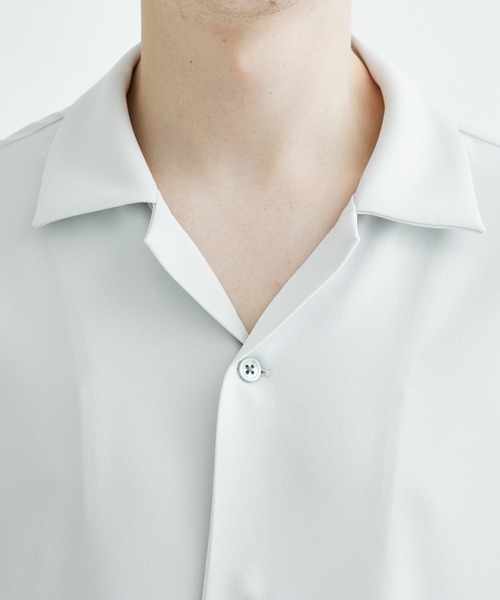 city(シティ)の「OPEN COLLAR SHIRTS(シャツ/ブラウス・メンズ・ライトグレー/ダークグレー/ブラック/ダークグリーン/インディゴブルー・1/2/3)」の6枚目の写真