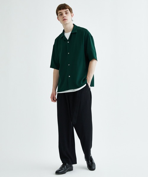 city(シティ)の「OPEN COLLAR SHIRTS(シャツ/ブラウス・メンズ・ライトグレー/ダークグレー/ブラック/ダークグリーン/インディゴブルー・1/2/3)」の8枚目の写真