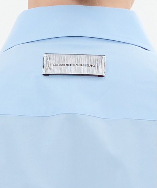 DRESSEDUNDRESSED(ドレスドアンドレスド)の「Layered Oversized Shirt(シャツ/ブラウス・メンズ・ホワイト/ブラック/サックスブルー・2/4/3)」の15枚目の写真