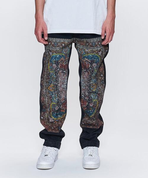 PLEASURES(プレジャー)の「<PLEASURES> WALK ON ME DENIM/デニムパンツ(デニムパンツ・メンズ・ブラック・30inch/28inch/32inch)」の1枚目の写真