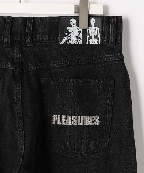PLEASURES(プレジャー)の「<PLEASURES> WALK ON ME DENIM/デニムパンツ(デニムパンツ・メンズ・ブラック・30inch/28inch/32inch)」の10枚目の写真
