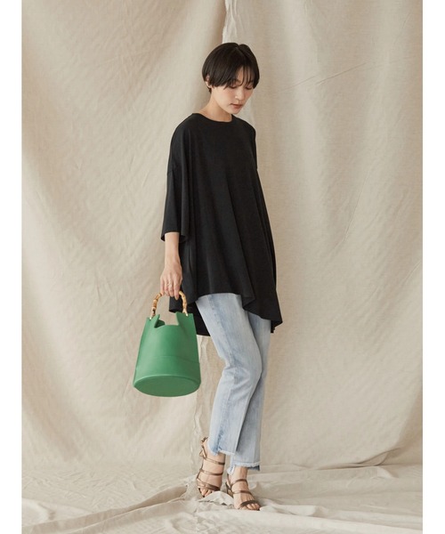 AMERICAN HOLIC（アメリカンホリック）の「バンブーハンドルバッグ（ハンドバッグ・レディース・アイボリー/ブラック/グリーン・FREE）」の15枚目の写真