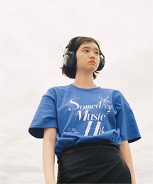 【MISHIMA MART/ミシママート】ミュージック ヒット プリントTシャツ