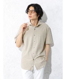 Perfect Suit FActory | 【サステナブル】前開きビズポロシャツ　ホワイト/ブラック/ベージュ/ネイビー(ポロシャツ)