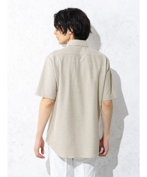 Perfect Suit FActory（パーフェクトスーツファクトリー）の「【サステナブル】前開きビズポロシャツ　ホワイト/ブラック/ベージュ/ネイビー（ポロシャツ・メンズ・ブラック/ホワイト/ネイビー/ベージュ・S/L/LL/M）」の6枚目の写真