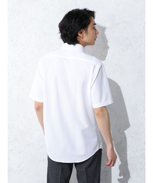 Perfect Suit FActory（パーフェクトスーツファクトリー）の「【サステナブル】前開きビズポロシャツ　ホワイト/ブラック/ベージュ/ネイビー（ポロシャツ・メンズ・ブラック/ホワイト/ネイビー/ベージュ・S/L/LL/M）」の14枚目の写真