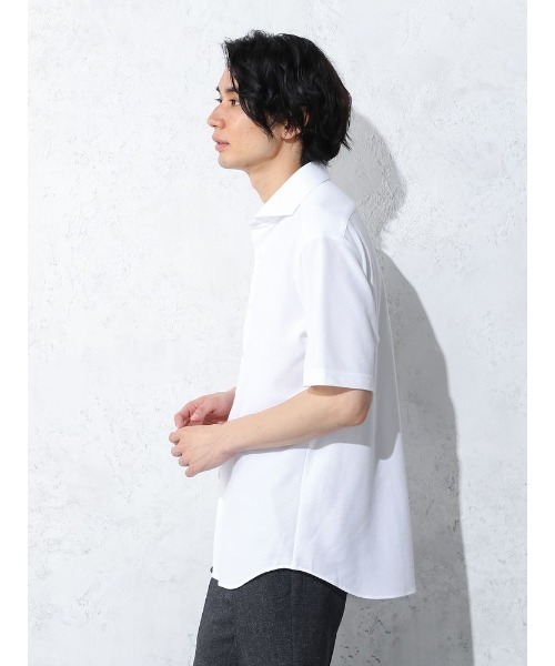 Perfect Suit FActory（パーフェクトスーツファクトリー）の「【サステナブル】前開きビズポロシャツ　ホワイト/ブラック/ベージュ/ネイビー（ポロシャツ・メンズ・ブラック/ホワイト/ネイビー/ベージュ・S/L/LL/M）」の15枚目の写真