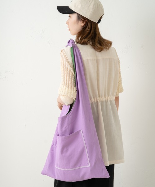 Kastane（カスタネ）の「リバーシブルカラートート（トートバッグ・レディース・グリーン・FREE）」の5枚目の写真