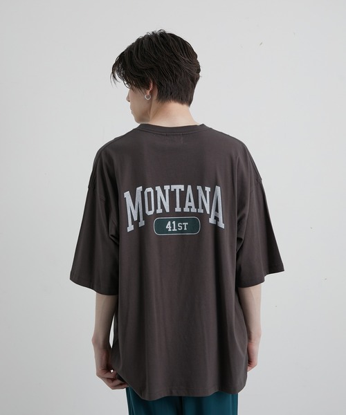 JUNRED（ジュンレッド）の「MONTANA  BIGTシャツ（Tシャツ/カットソー・メンズ・ホワイト/チャコールグレー/グリーン・S/M/L）」の2枚目の写真
