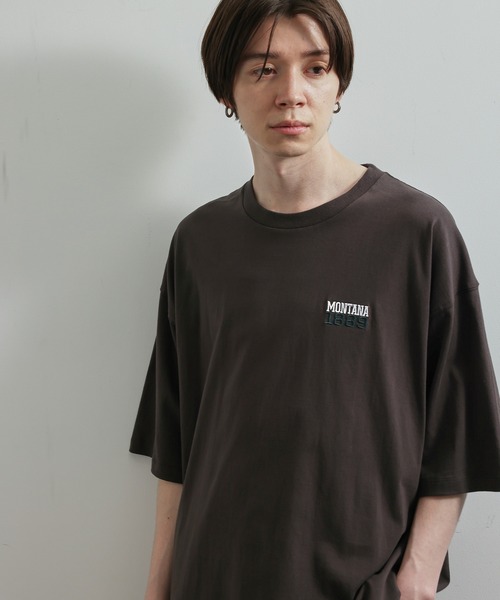 JUNRED（ジュンレッド）の「MONTANA  BIGTシャツ（Tシャツ/カットソー・メンズ・ホワイト/チャコールグレー/グリーン・S/M/L）」の10枚目の写真
