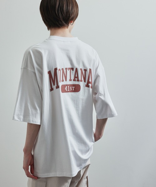 JUNRED（ジュンレッド）の「MONTANA  BIGTシャツ（Tシャツ/カットソー・メンズ・ホワイト/チャコールグレー/グリーン・S/M/L）」の19枚目の写真