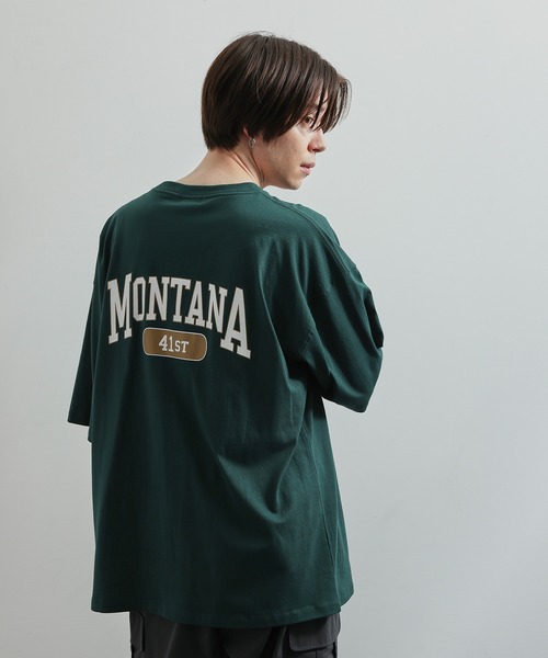 JUNRED（ジュンレッド）の「MONTANA  BIGTシャツ（Tシャツ/カットソー・メンズ・ホワイト/チャコールグレー/グリーン・S/M/L）」の4枚目の写真