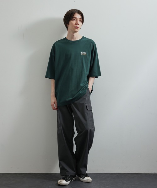 JUNRED（ジュンレッド）の「MONTANA  BIGTシャツ（Tシャツ/カットソー・メンズ・ホワイト/チャコールグレー/グリーン・S/M/L）」の5枚目の写真