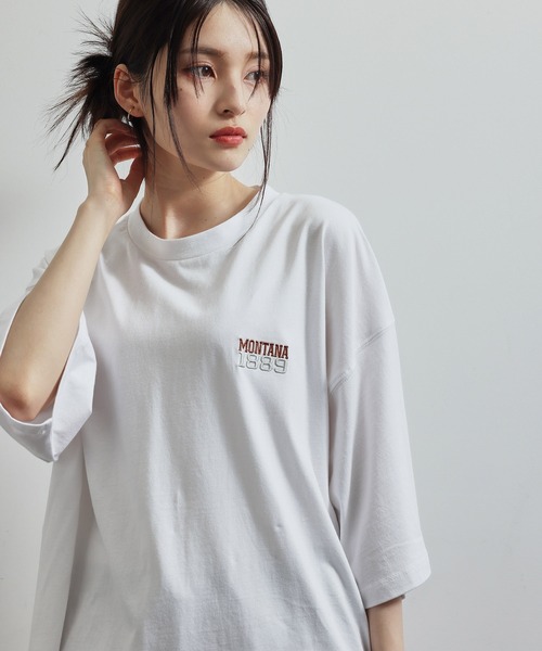 JUNRED（ジュンレッド）の「MONTANA  BIGTシャツ（Tシャツ/カットソー・メンズ・ホワイト/チャコールグレー/グリーン・S/M/L）」の9枚目の写真