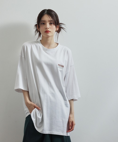 JUNRED（ジュンレッド）の「MONTANA  BIGTシャツ（Tシャツ/カットソー・メンズ・ホワイト/チャコールグレー/グリーン・S/M/L）」の15枚目の写真