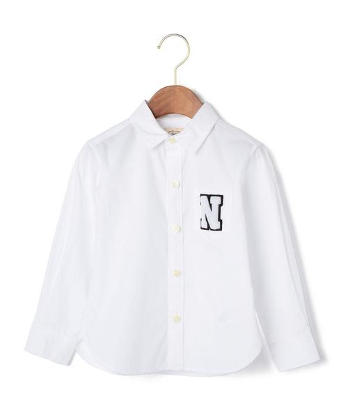 green label relaxing(グリーンレーベルリラクシング)の「サガラ エンブレム シャツKNL◆(シャツ/ブラウス・キッズ・ホワイト/その他1・105/125/95/115)」の2枚目の写真