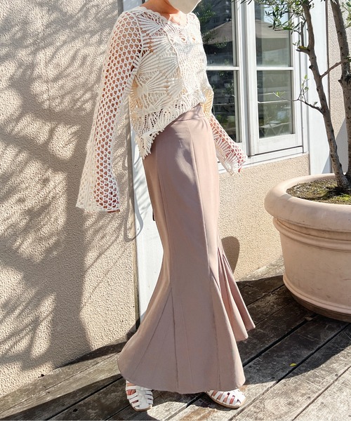 Ambre Ciel(アンブルシエル)の「かぎ針風トップス/【WEB/EC限定商品】(Tシャツ/カットソー・レディース・オフホワイト/アイボリー・FREE)」の11枚目の写真