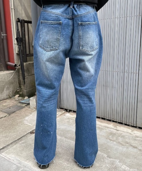 DANKE SCHON（ダンケシェーン）の「DankeSchon/ダンケシェーン/Flared pants/フレアデニム（デニムパンツ・メンズ・ブルー・SMALL/LARGE/MEDIUM）」の8枚目の写真