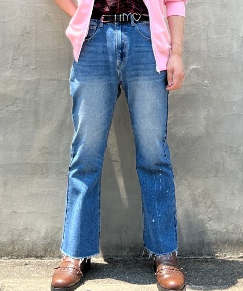 DANKE SCHON（ダンケシェーン）の「DankeSchon/ダンケシェーン/Flared pants/フレアデニム（デニムパンツ・メンズ・ブルー・SMALL/LARGE/MEDIUM）」の14枚目の写真