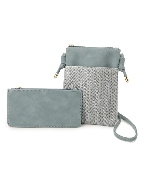 SHOO・LA・RUE（シューラルー）の「◆【ポーチ付】ミニショルダーバッグ（ショルダーバッグ・レディース・オレンジ/ベージュ/グレー/ブルー・00）」の4枚目の写真