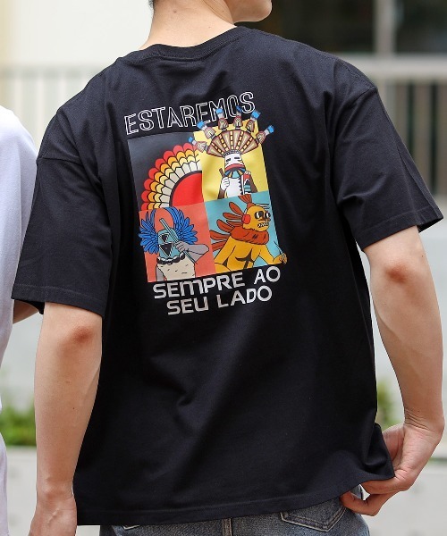 チチカカ（チチカカ）の「【ユニセックス】 カチーナプリントTシャツ【WEB限定】（Tシャツ/カットソー・メンズ・グリーン/ブラック/ホワイト・FREE）」の2枚目の写真