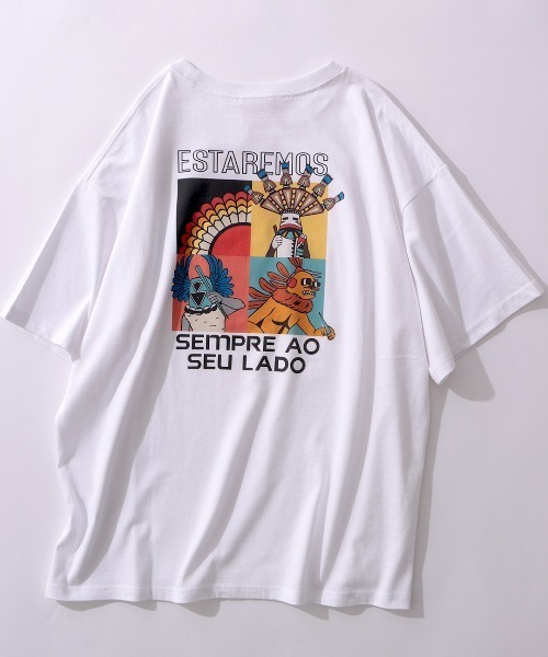 チチカカ（チチカカ）の「【ユニセックス】 カチーナプリントTシャツ【WEB限定】（Tシャツ/カットソー・メンズ・グリーン/ブラック/ホワイト・FREE）」の13枚目の写真