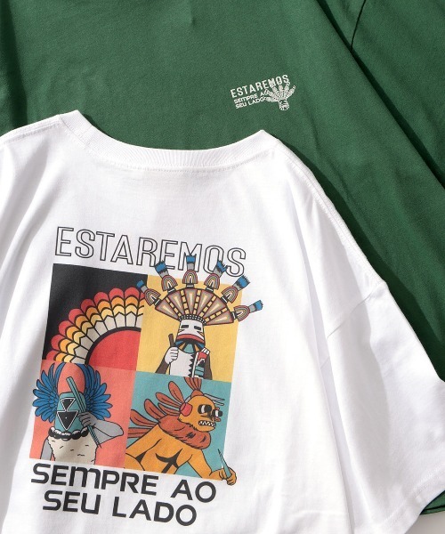 チチカカ（チチカカ）の「【ユニセックス】 カチーナプリントTシャツ【WEB限定】（Tシャツ/カットソー・メンズ・グリーン/ブラック/ホワイト・FREE）」の15枚目の写真