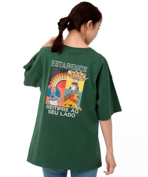 チチカカ（チチカカ）の「【ユニセックス】 カチーナプリントTシャツ【WEB限定】（Tシャツ/カットソー・メンズ・グリーン/ブラック/ホワイト・FREE）」の10枚目の写真