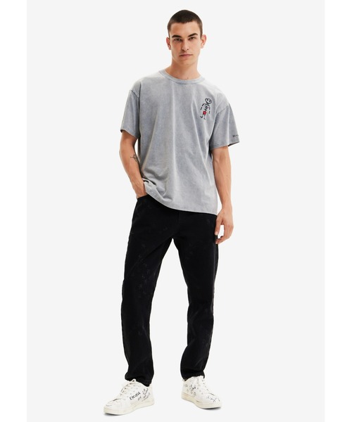 Desigual(デシグアル)の「メンズ Tシャツショートスリーブ(Tシャツ/カットソー・メンズ・ブラック・L/M/S/XL)」の4枚目の写真