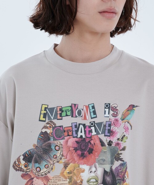 CITY TOKYO（シティトウキョウ）の「グラフィックシルバイオポンチTシャツ（Tシャツ/カットソー・メンズ・ベージュ/グリーン/ホワイト/ブラック・3/2/1）」の19枚目の写真