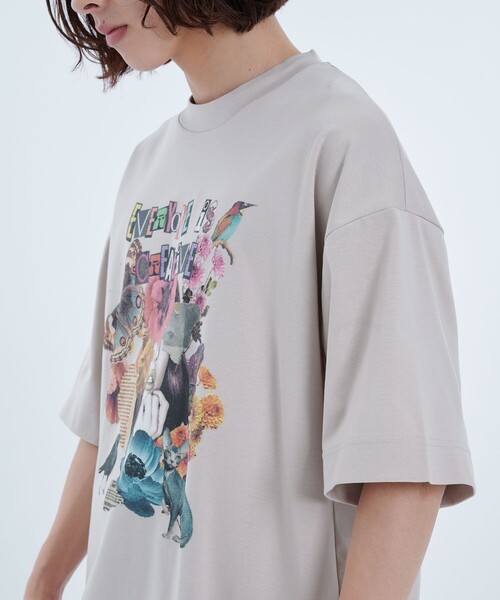 CITY TOKYO（シティトウキョウ）の「グラフィックシルバイオポンチTシャツ（Tシャツ/カットソー・メンズ・ベージュ/グリーン/ホワイト/ブラック・3/2/1）」の22枚目の写真