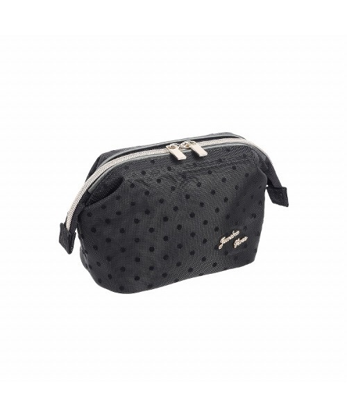 Jewelna Rose（ジュエルナローズ）の「ラウンジアクセサリー がま口ポーチ（ポーチ・レディース・ブラック/ピンクベージュ・FREE）」の2枚目の写真