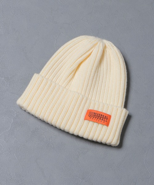 UNIVERSAL OVERALL（ユニバーサルオーバーオール）の「UNIVERSAL OVERALL ニットワッチ（ニットキャップ/ビーニー・メンズ・ブラック/グレー/オフホワイト/ブルー/グリーン・FREE）」の2枚目の写真