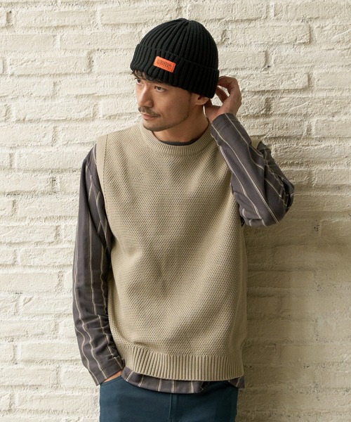 UNIVERSAL OVERALL（ユニバーサルオーバーオール）の「UNIVERSAL OVERALL ニットワッチ（ニットキャップ/ビーニー・メンズ・ブラック/グレー/オフホワイト/ブルー/グリーン・FREE）」の9枚目の写真