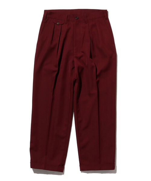 BEAMS PLUS（ビームスプラス）の「BEAMS PLUS / 2プリーツ カラー ワイドトラウザーズ（スラックス・メンズ・バーガンディー/ブラウン/その他/グリーン・L/M/S/XL）」の3枚目の写真