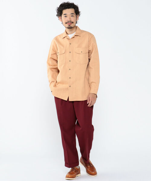 BEAMS PLUS（ビームスプラス）の「BEAMS PLUS / 2プリーツ カラー ワイドトラウザーズ（スラックス・メンズ・バーガンディー/ブラウン/その他/グリーン・L/M/S/XL）」の5枚目の写真