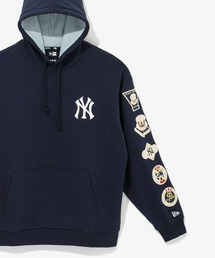 NEW ERA（ニューエラ）の「NEW ERA/ニューエラ MLB メジャーリーグ ベースボールパーカー/ニューヨークヤンキース 裏起毛 ワンポイント ロゴフーディ  13353871/13353872（パーカー・メンズ）」