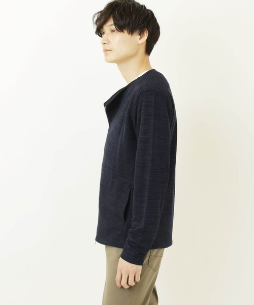 MK MICHEL KLEIN HOMME (エムケーミッシェルクランオム)の「スラブジャケット(ノーカラージャケット・メンズ・ブラック/ネイビー・44/46/48/51)」の10枚目の写真